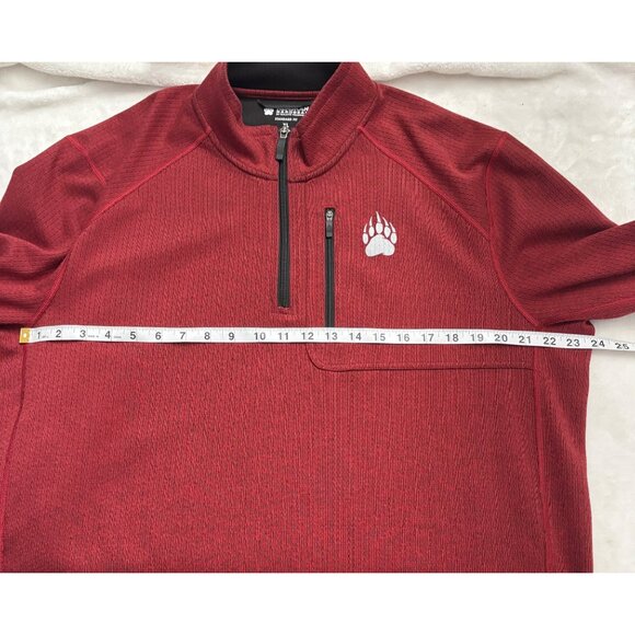 Mens Alaskan Hardgear Red 1/4 Zip Pullover Sweatshirt Standard Fit Size XL - Picture 8 of 10